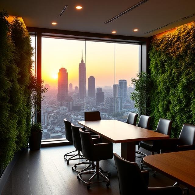 Executive boardroom with panoramic views of Johannesburg