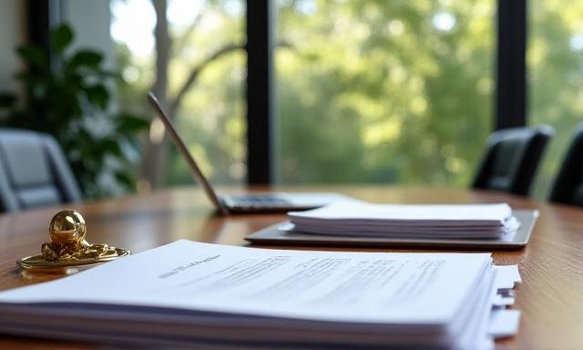 A professional meeting room at AviaryConsult Johannesburg showing clean strategic planning documents